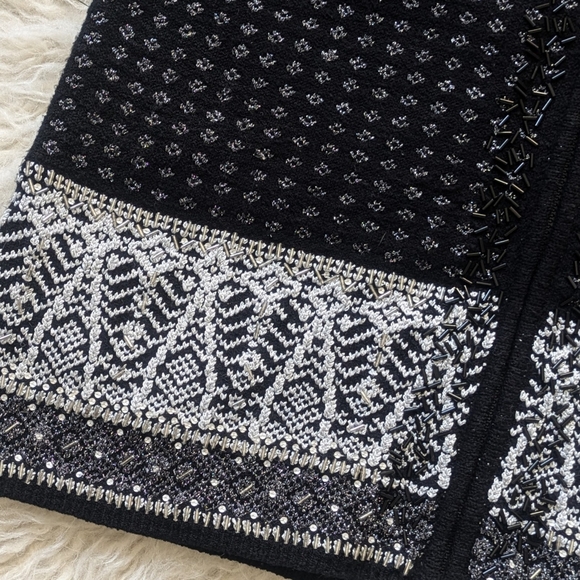 Susan Bristol Vintage Beaded Embroidered Sweater Vest Women's Medium - Picture 3 of 8